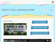 Tablet Screenshot of catchastarlearningcenter.com